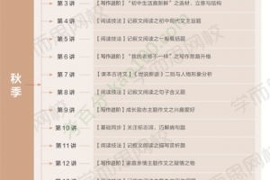 学而思石雪峰初一语文2021年秋季阅读写作班视频课程